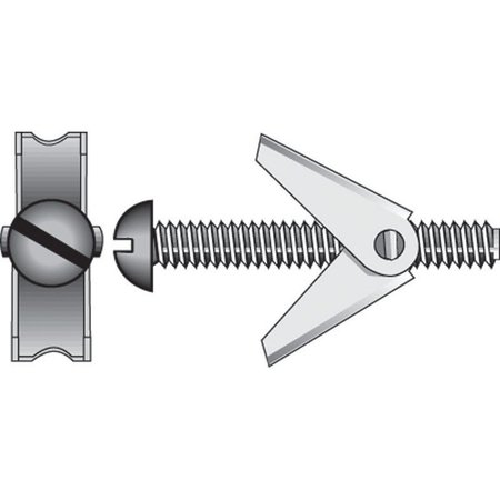 HILLMAN Toggle Bolt, 3" L, Steel, 10 PK 5024